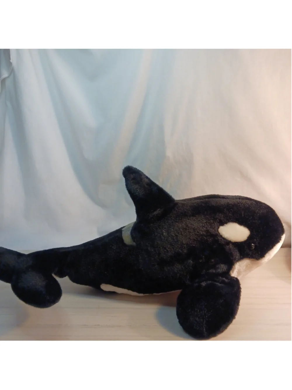VTG Sea World Orca Plush 22” Killer Whale Large Stuffed Black White Shamu TOY